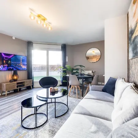 Skylounge- 8pers -families - Pros -terrace- Bbq -parking- Wifi Apartment Argenteuil