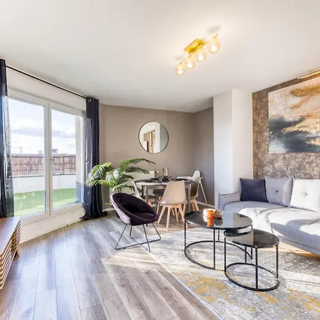 Apartment Skylounge- 8pers -families - Pros -terrace- Bbq -parking- Wifi